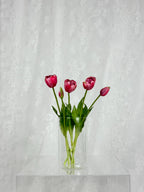 Kunstig Dobbelthovedet tulipaner - pink - Fleuristic