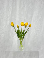 Kunstig Dobbelthovedet tulipaner - gul - Fleuristic