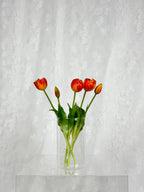 Kunstig Dobbelthovedet tulipaner - orange - Fleuristic