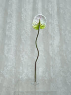 Artificial large anthurium plant by Fleuristic with vibrant red flowers and lush green leaves, perfect for home decor.