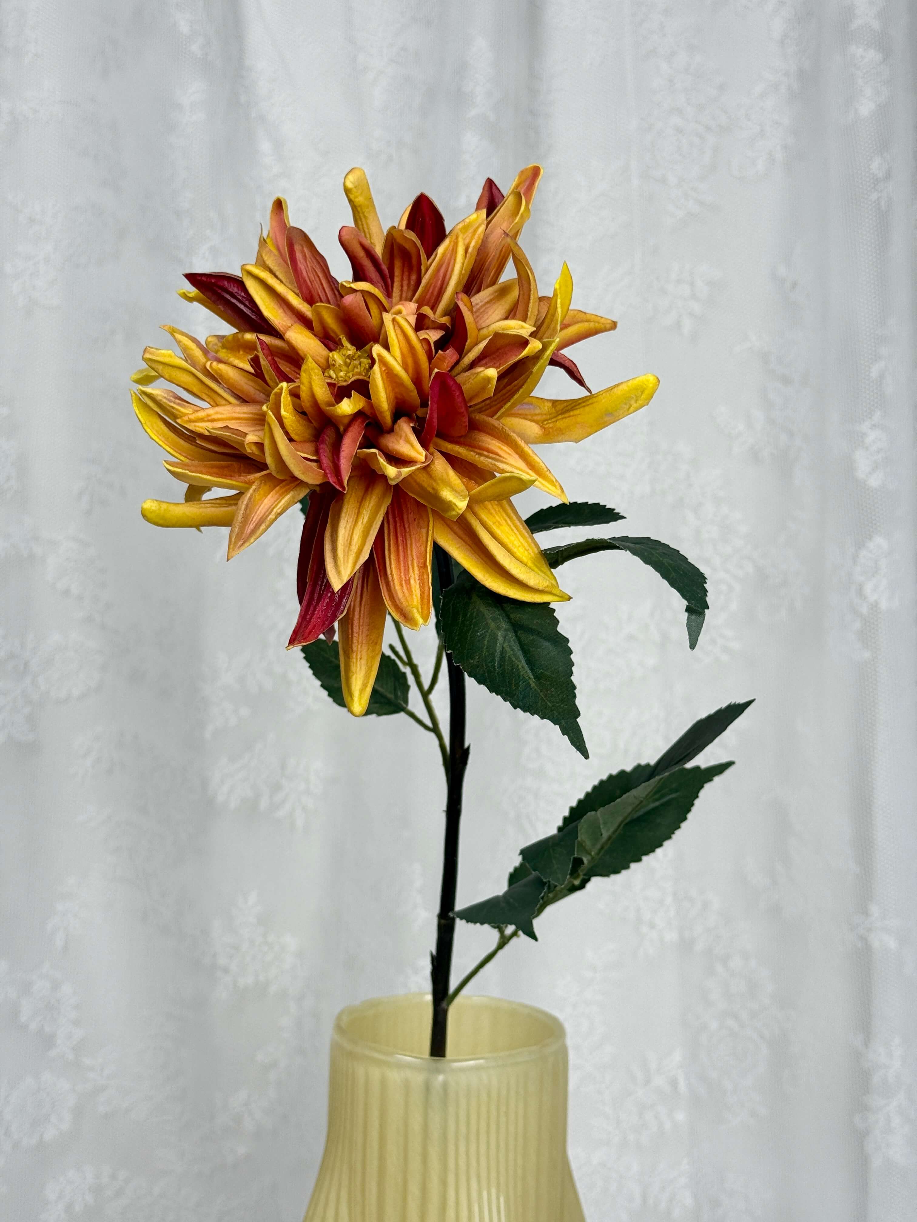 Kunstig dahlia orange