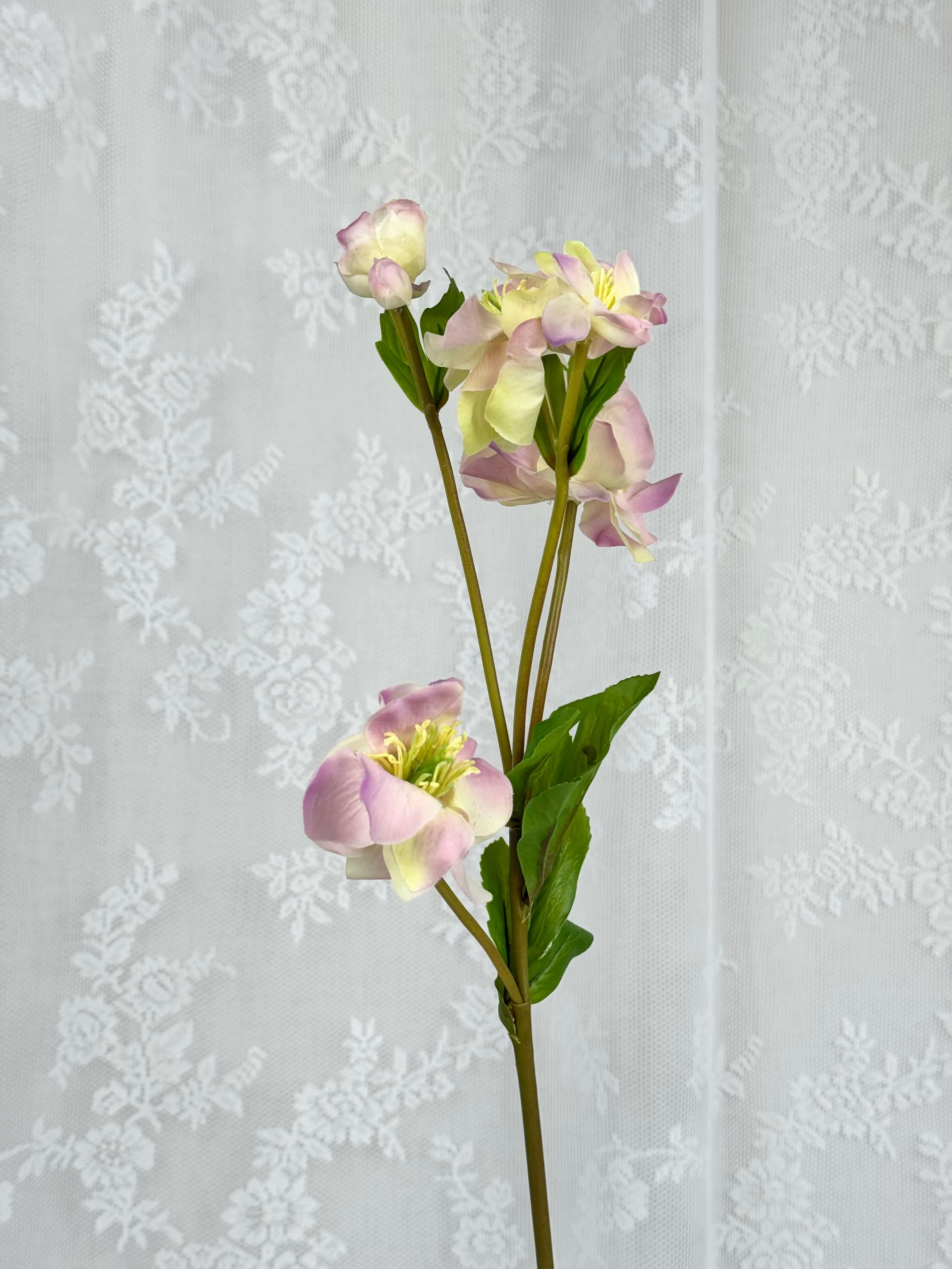 Kunstig julerose lyserød