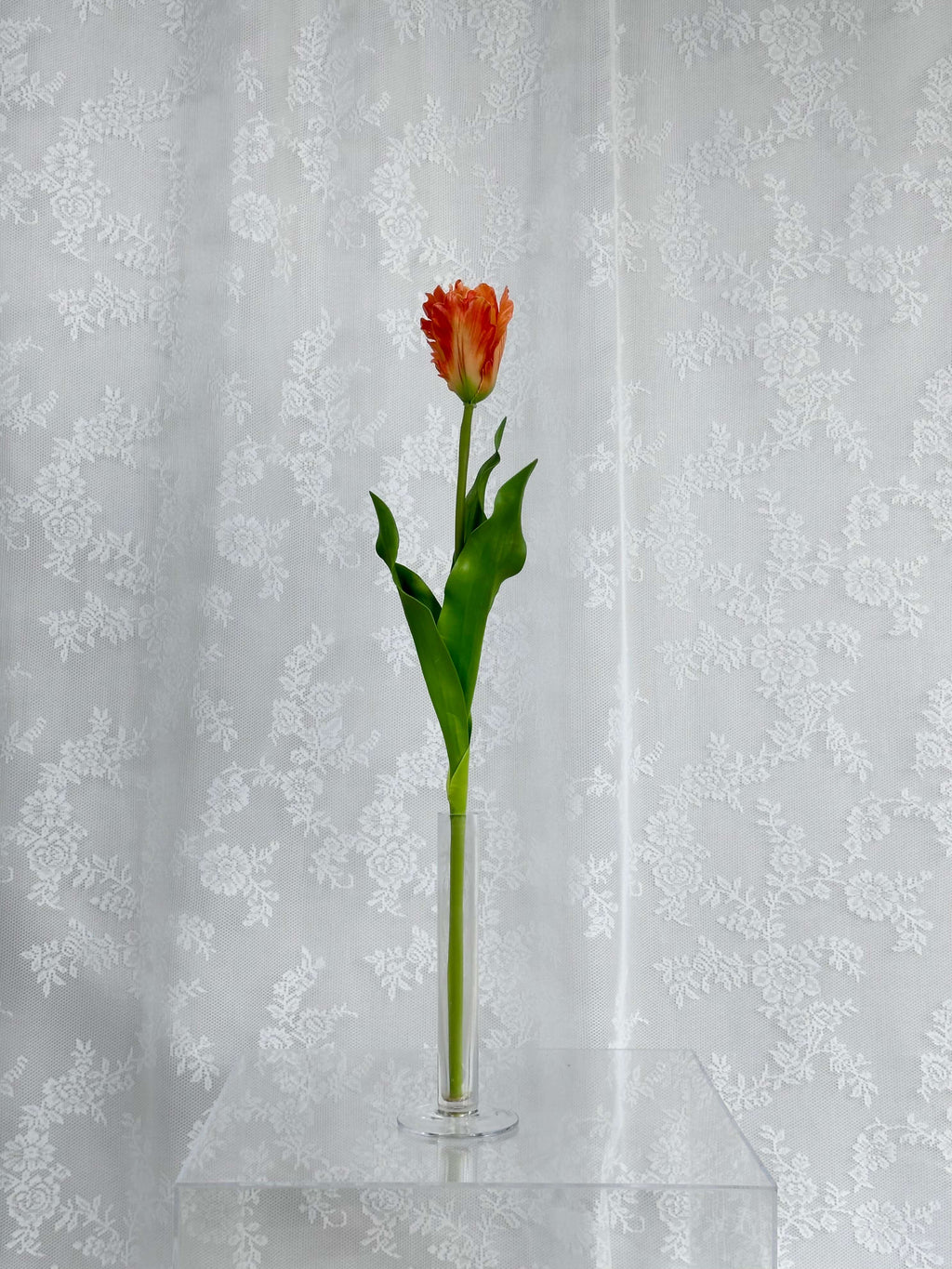 Kunstig papegøje tulipan orange
