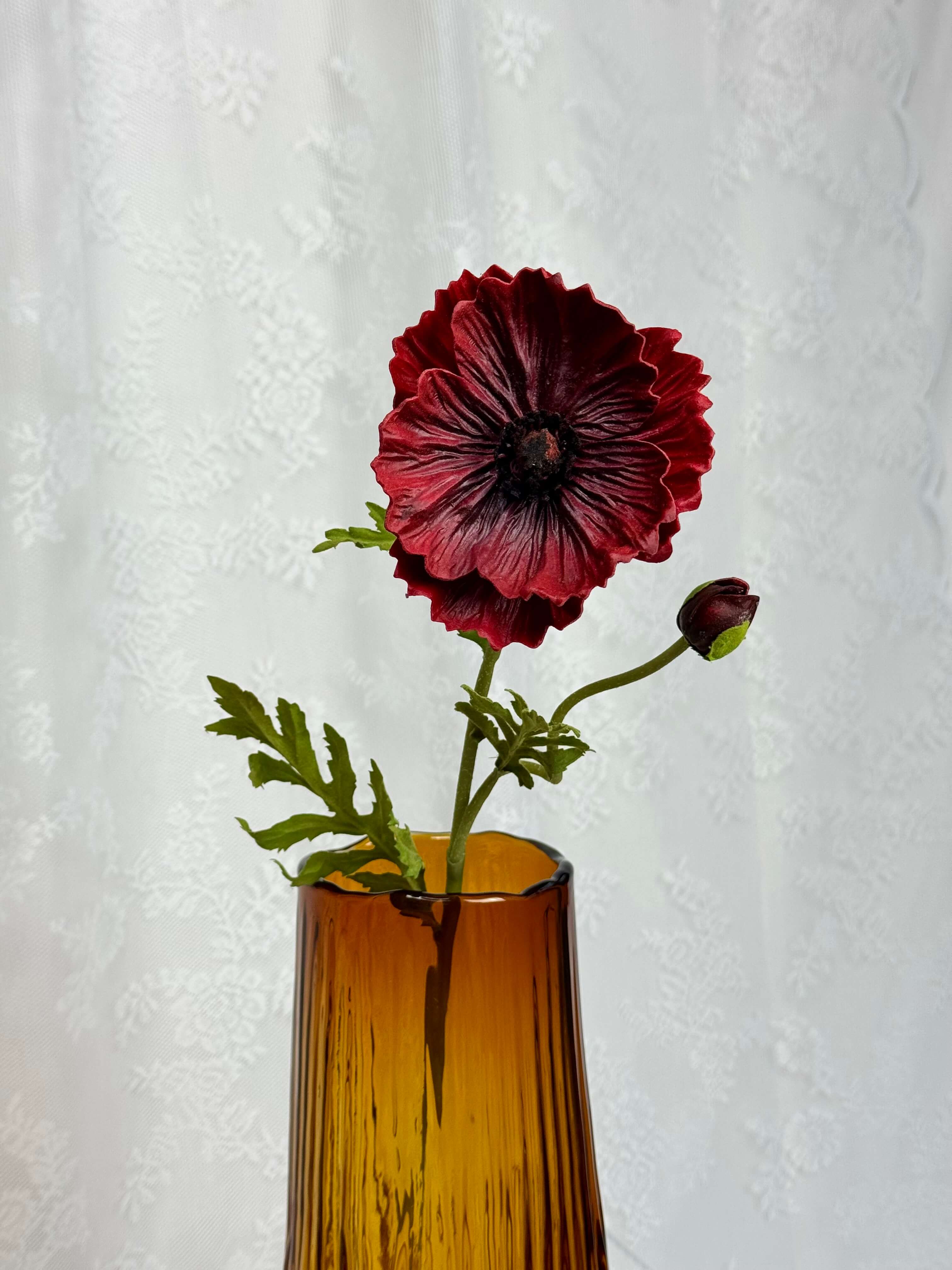 Kunstig stor valmue rød 