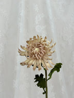Cream-colored artificial chrysanthemum flower by Fleuristic with detailed petals and realistic appearance.