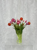 Artificial tulip bouquet from Fleuristic's Spring Favourite collection, featuring colorful, realistic tulip blossoms in a natural arrangement.