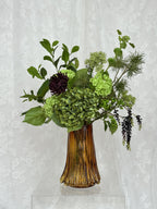 Artificial wild green flower bouquet from Fleuristic, featuring lush greenery and natural-looking foliage for decorative arrangements.