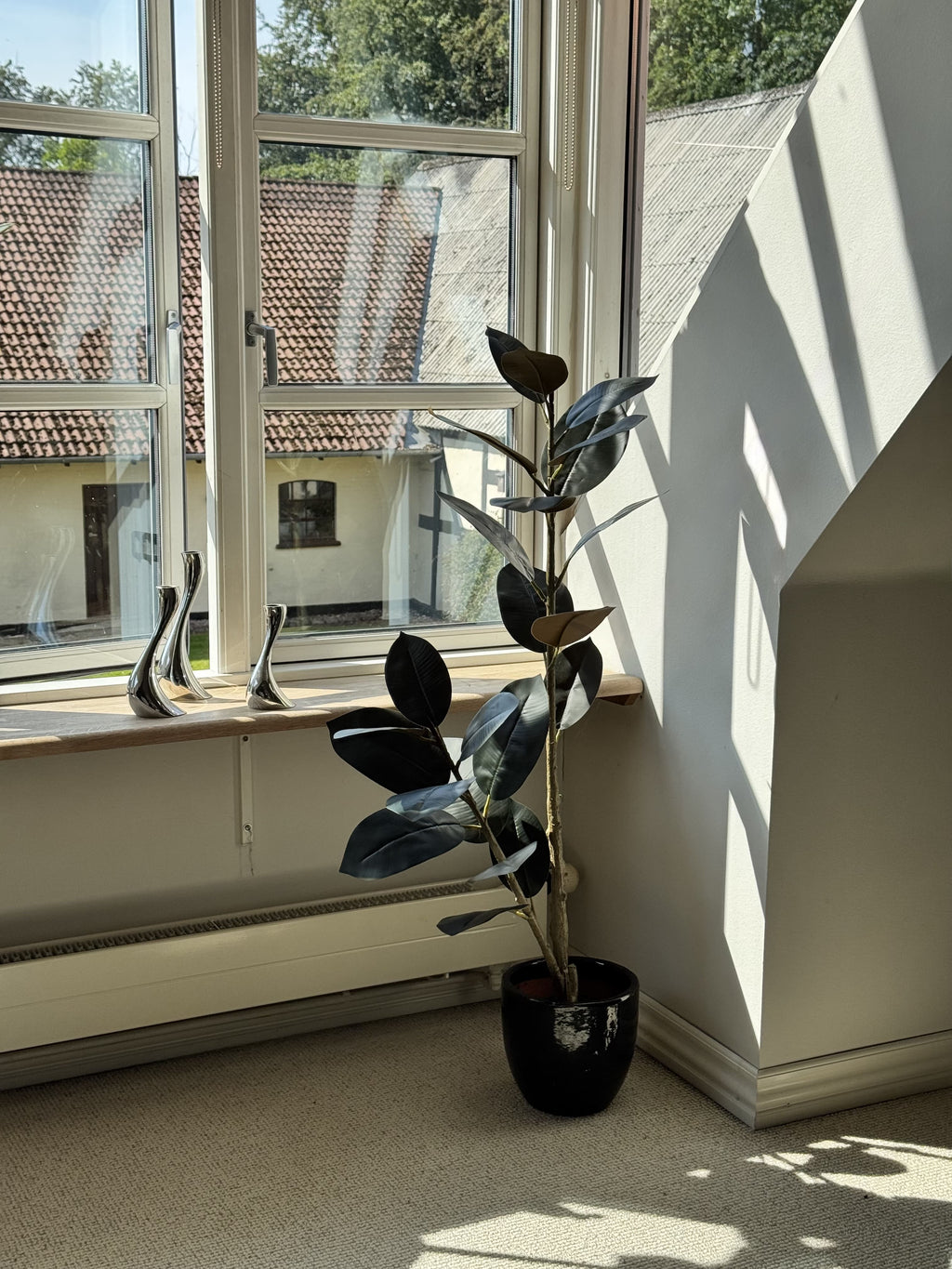 Kunstigt gummitræ - sort